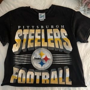 Pittsburgh Steelers cropped vintage tee
